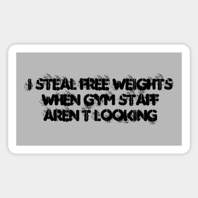 Free Weights Magnet by BishopCras